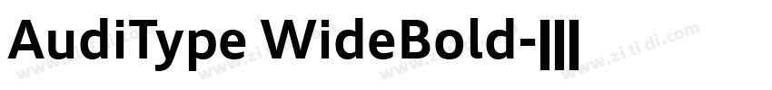 AudiType WideBold字体转换